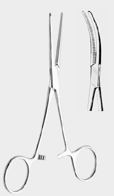 ПІН (PEAN) кровоспинний затискач делікатний, 14,0 см (cm), вигнутий